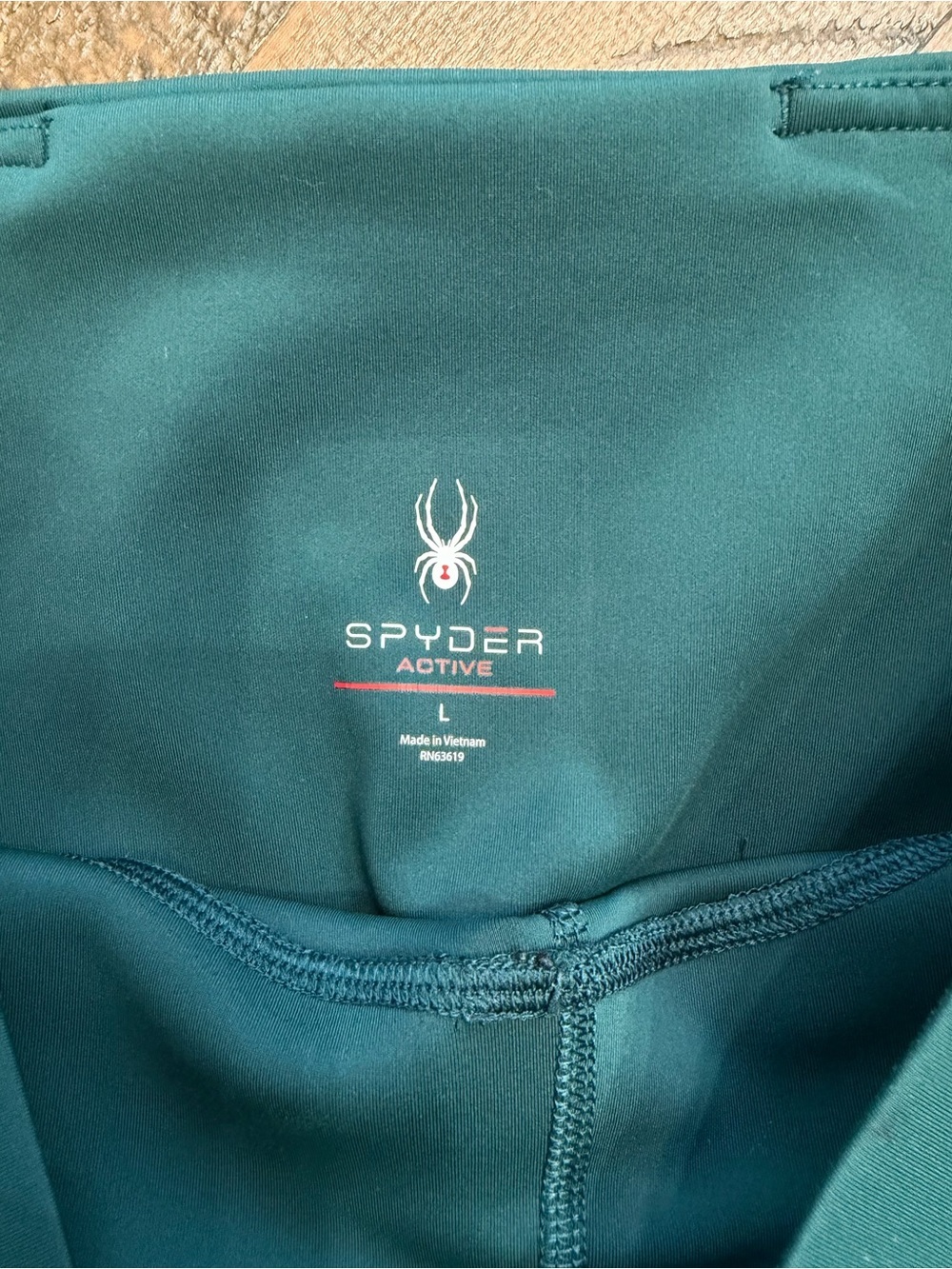 Spyder Women's High-Rise Leggings in Deep Teal Green - Picture 5 of 5